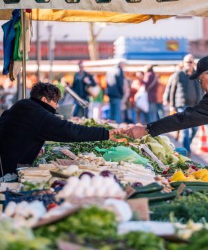 Wochenmarkt Haendler